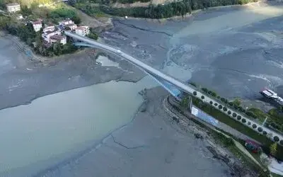 "Saklı cennet" Ayvacık’ta baraj suları çekildi, kara ortaya çıktı
