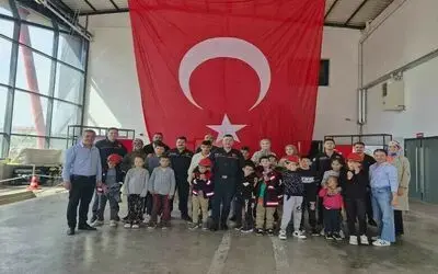Samsun’da özel öğrencilere itfaiye eğitimi

