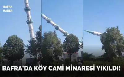 Altınova Köyünde Cami Minaresi Yıkıldı!