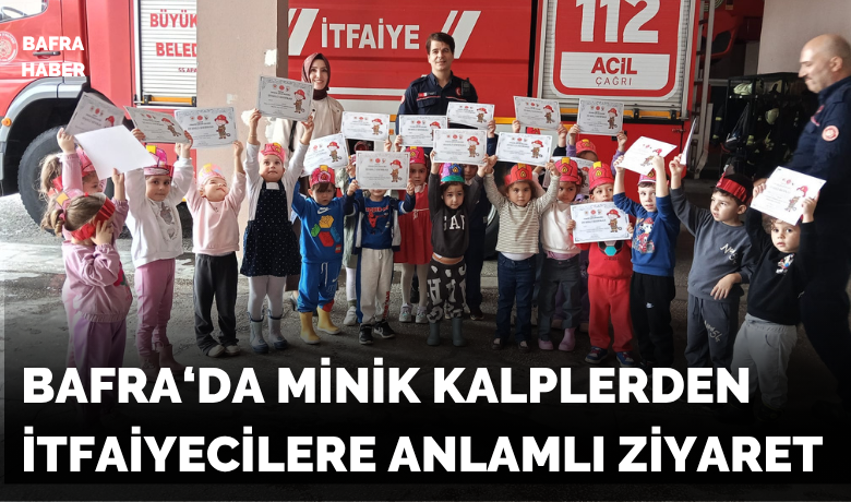 Minik Kalplerden İtfaiyecilere Anlamlı Ziyaret