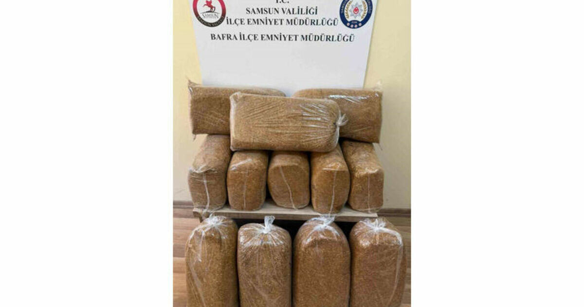Bafra’da kaçak tütün operasyonu: 60 kilo tütün ele geçirildi
