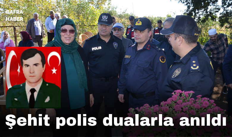 Şehit polis dualarla anıldı