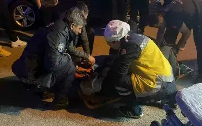 Seyir halindeyken motosikletiyle düşen şahıs yaralandı
