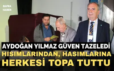 İyi Parti Bafra 4. Olağan Kongresinde Aydoğan Yılmaz Güven Tazeledi