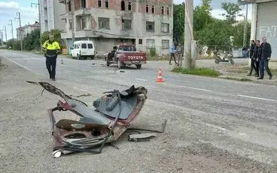 Bafra’da kamyon ile pikap çarpıştı: 1 yaralı