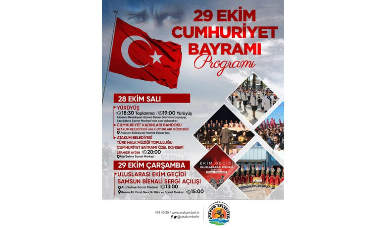 Atakum’da 29 Ekim’e özel kutlama
