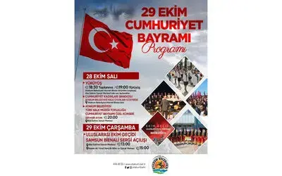 Atakum’da 29 Ekim’e özel kutlama
