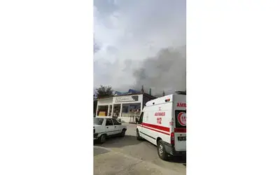 Samsun’da mobilya dükkanında yangın
