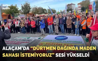 Dürtmen Dağında Maden Sahasına Karşı Yürüyüş Düzenlendi