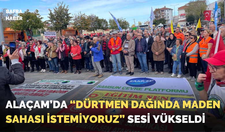 Dürtmen Dağında Maden Sahasına Karşı Yürüyüş Düzenlendi