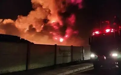 Bafra Osb'de Büyük Yangın 