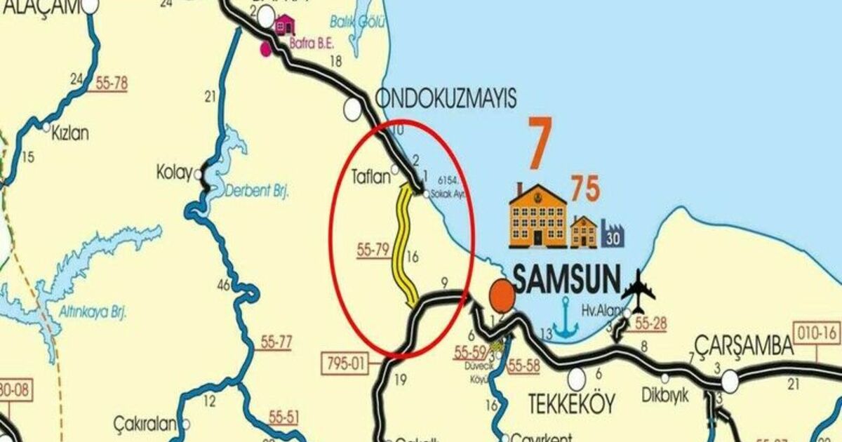 Samsun’da 15 milyar TL’lik dev proje: "Batı Çevre Yolu"