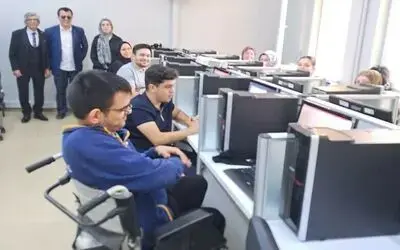 Bafra’da engellilere "Bilgisayar İşletmenliği Kursu" başladı
