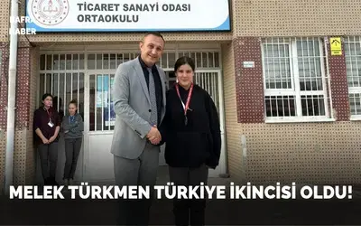 Melek Türkmen Türkiye İkincisi Oldu!