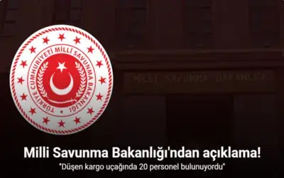 Msb: ''düşen Kargo Uçağında 20 Personel Bulunuyordu''