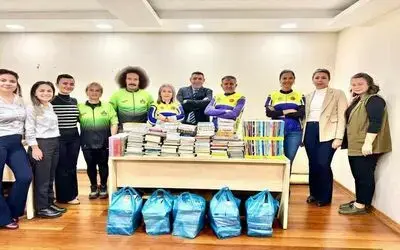 "Pedalla Kitap Götürüyoruz" kampanyasına destek
