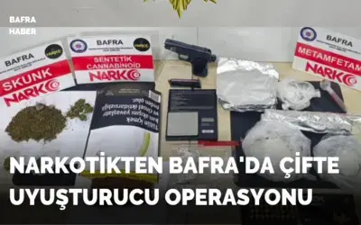 Narkotikten Bafra'da Çifte Uyuşturucu Operasyonu 