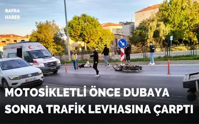 Bafra’da motosiklet kazası: 1 yaralı