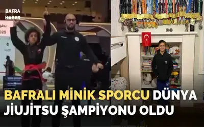 Bafralı Minik Sporcu Dünya Jiujitsu Şampiyonu Oldu