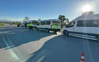 Okul servislerine kış lastiği denetimi

