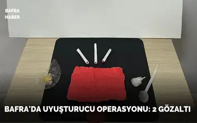 Bafra’da uyuşturucu operasyonu: 2 gözaltı