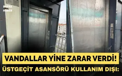 Otogar Üst Geçit Yine Tahrip Edildi: Parça Bekleniyor!