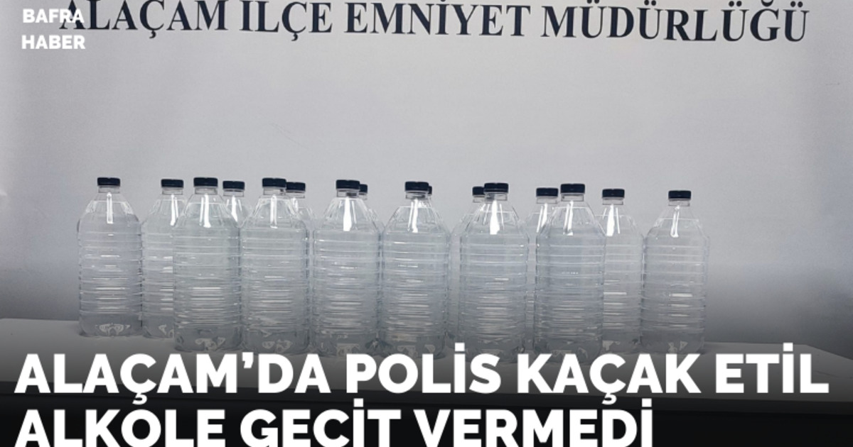 Alaçam’da Polis Kaçak Etil Alkole Geçit Vermedi