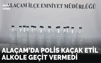 Alaçam’da Polis Kaçak Etil Alkole Geçit Vermedi