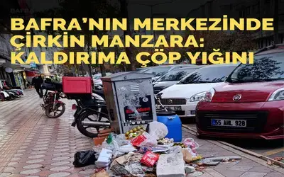Bafra'nın Merkezinde Çirkin Manzara 