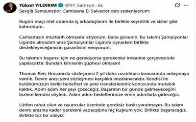 Yüksel Yıldırım: "Thomas Reis ile 2 yıllık sözleşme yenileyeceğiz"
