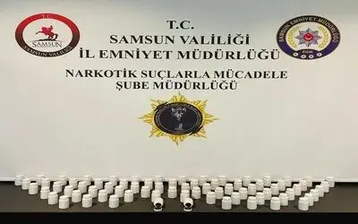 Samsun’da uyuşturucu operasyonu: 3 bin 920 adet sentetik ecza hap ele geçirildi
