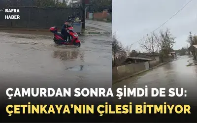 Çetinkaya Köyünü Su Bastı, Yollar Göle Döndü