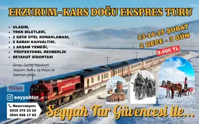 Erzurum – Kars Doğu Ekspres Turu İçin Seyyah Tur’dan Kışa Özel Program