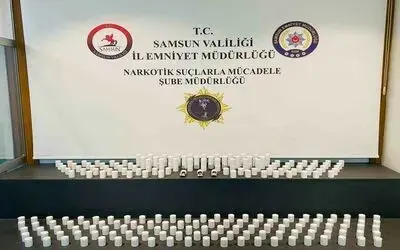 Samsun’da uyuşturucu operasyonu: 14 bin 100 sentetik ecza ele geçirildi
