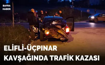 Elifli-üçpınar Kavşağında Trafik Kazası