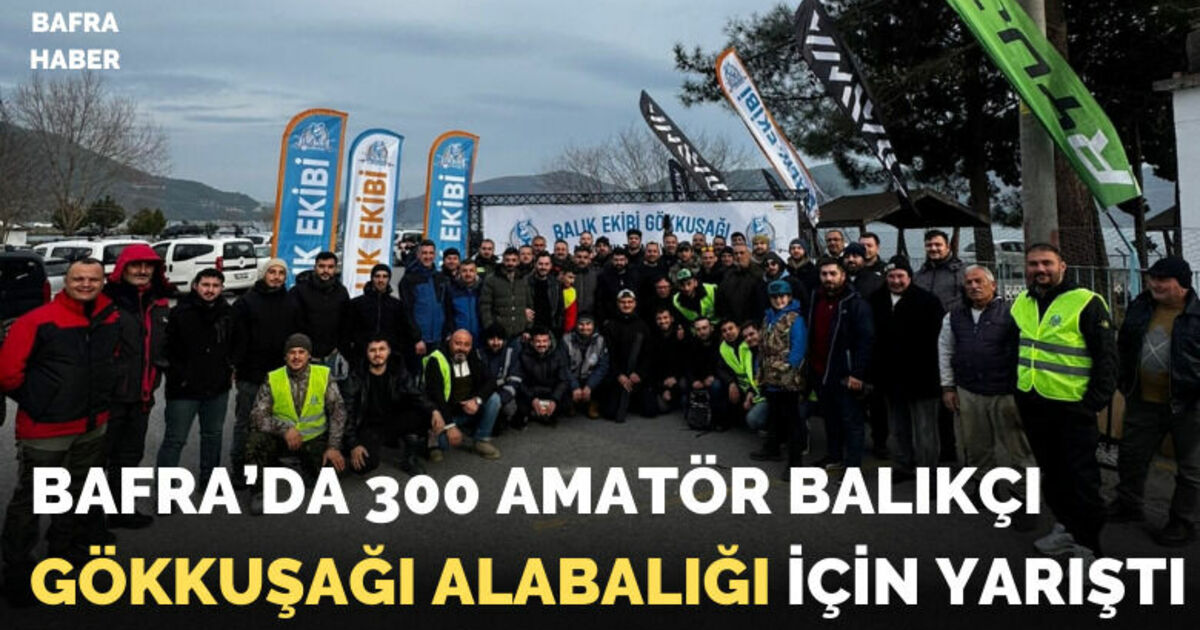 Derbent Barajı’nda 300 amatör balıkçı gökkuşağı alabalığı için yarıştı