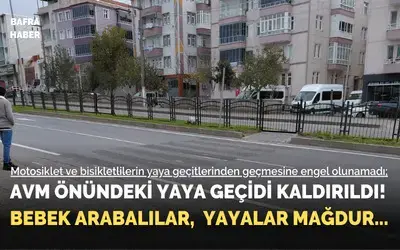 Avm Önündeki Yaya Geçidi Kaldırıldı! Bebek Arabalılar, Yayalar Mağdur!