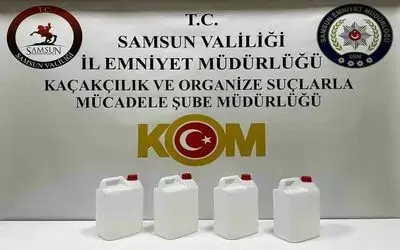 Samsun’da yılbaşı öncesi kaçak alkol operasyonu

