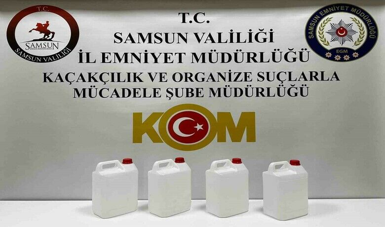 Samsun’da yılbaşı öncesi kaçak alkol operasyonu
