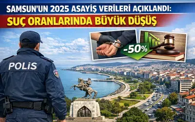 Samsun’un 2025 asayiş verileri açıklandı: Suç oranlarında büyük düşüş