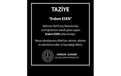 Sınıf öğretmeni kalp krizi sonucu hayatını kaybetti
