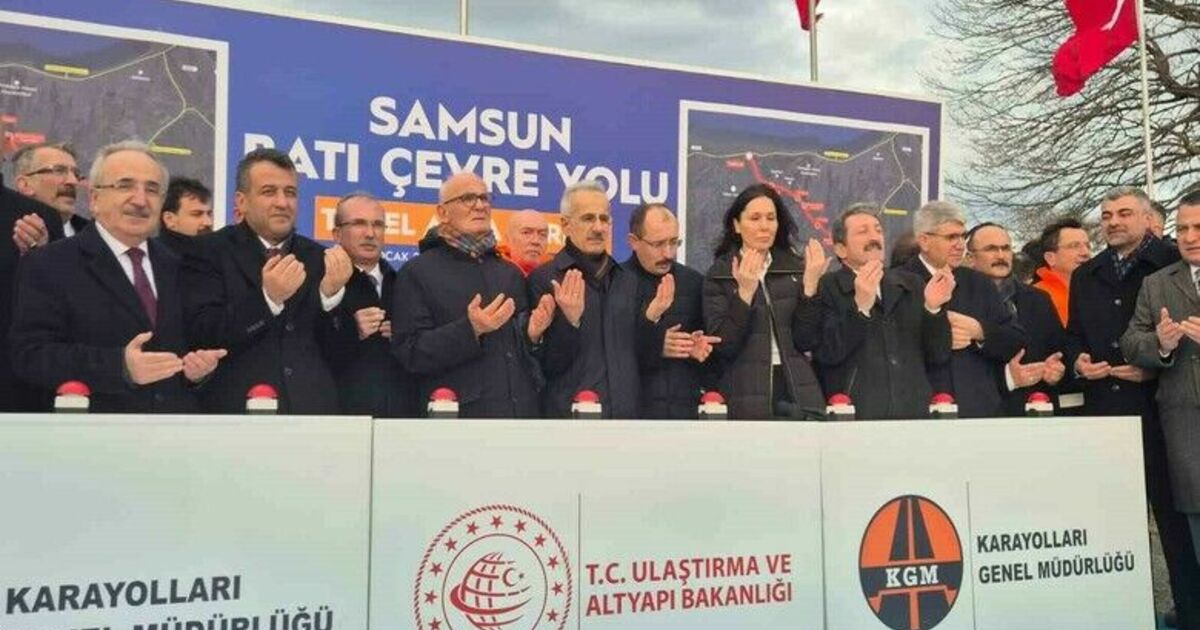 Samsun Batı Çevre Yolu’nun temeli atıldı
