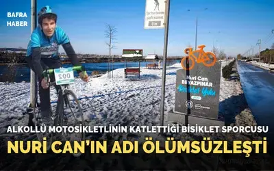 Nurican Beyazpınar’ın İsmi Granit Totemle Bisiklet Yolunda Yaşatılıyor