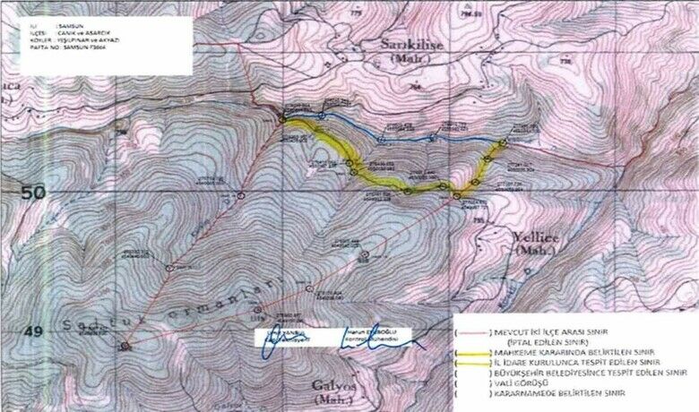 Samsun’da iki ilçe arasında sınır ihtilafı, Seferoğulları ile Tellioğulları’nı akla getirdi
