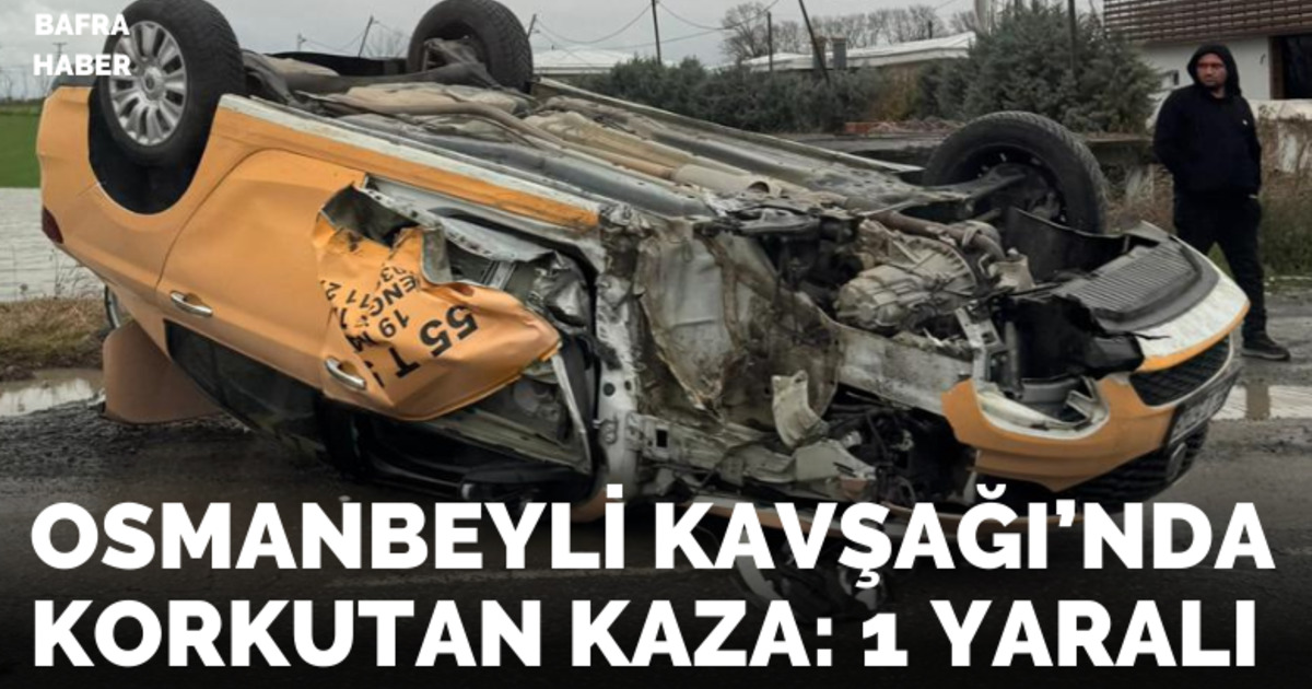 Osmanbeyli Kavşağı’nda Korkutan Kaza: 1 Yaralı