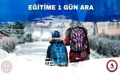 Samsun’da eğitime 1 gün ara verildi