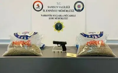 Samsun’da uyuşturucu ve ruhsatsız silah ele geçirildi

