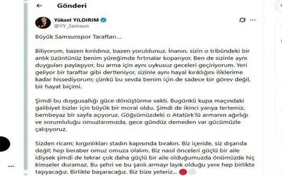 Yüksel Yıldırım: "Bembeyaz bir sayfa açıyoruz"
