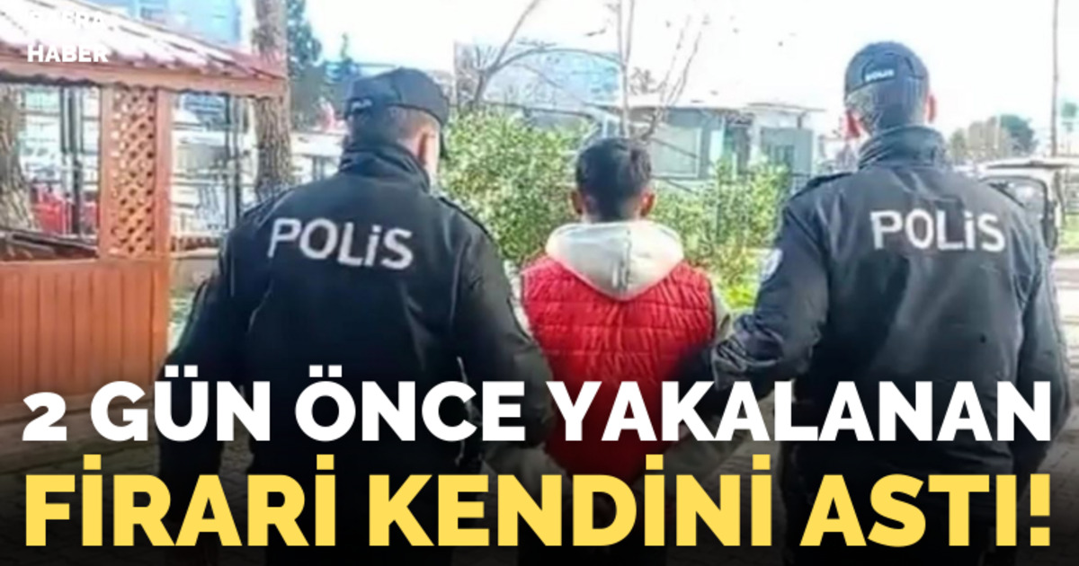 Yakalanan cezaevi firarisi kendini astı