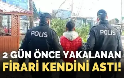Yakalanan cezaevi firarisi kendini astı